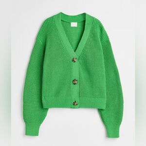 H&M‎ Bright Green Women's Cardigan